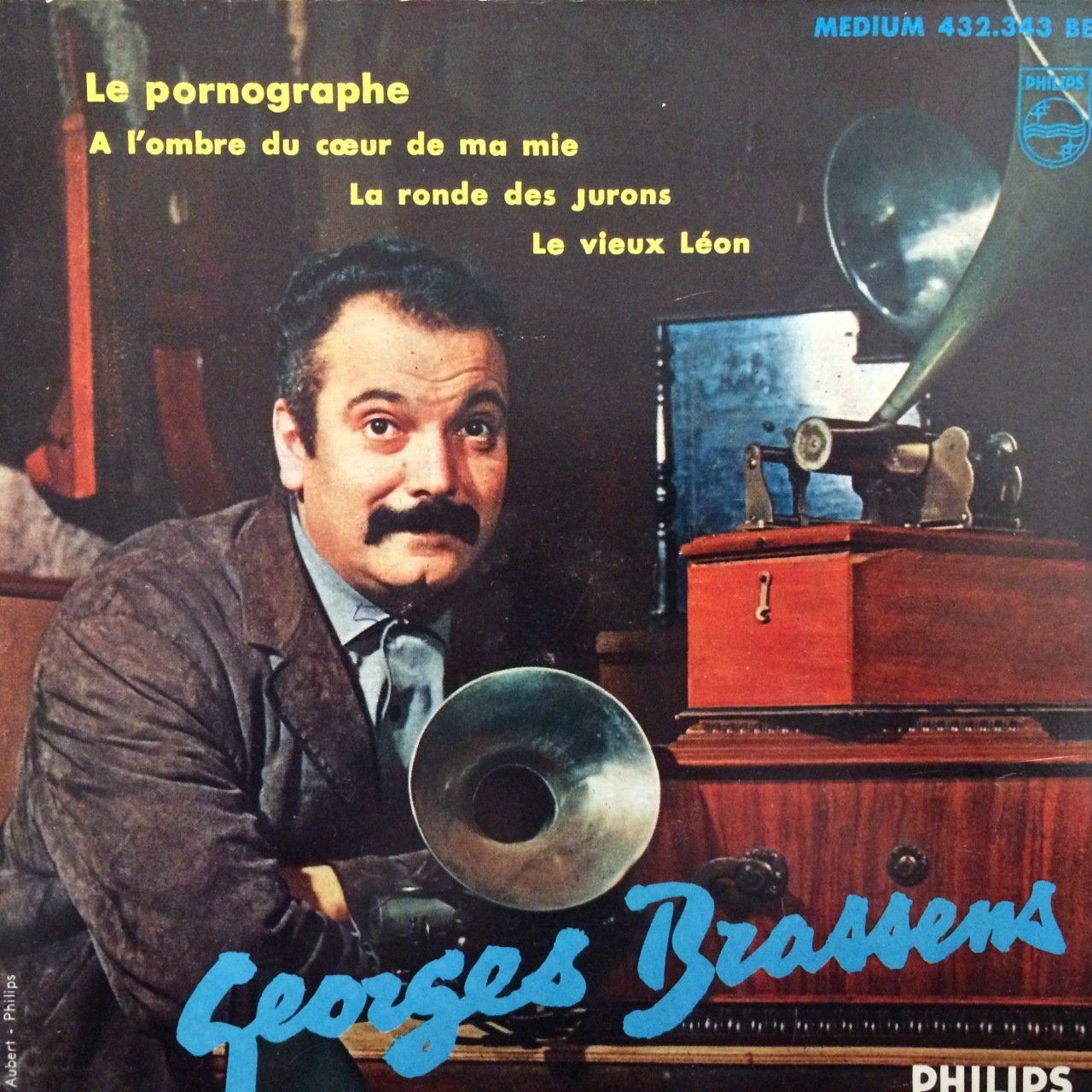 Georges Brassens La Pornographe 45lik Plak