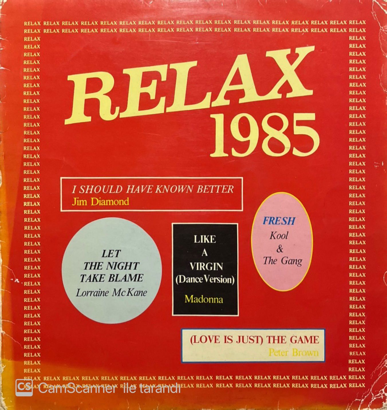 Relax 1985 LP Plak