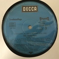 Mozart Die Zauberflote 3 LP Klasik Box Set Plak