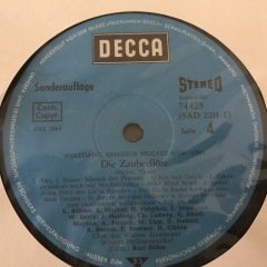 Mozart Die Zauberflote 3 LP Klasik Box Set Plak