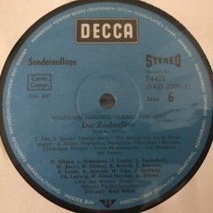 Mozart Die Zauberflote 3 LP Klasik Box Set Plak