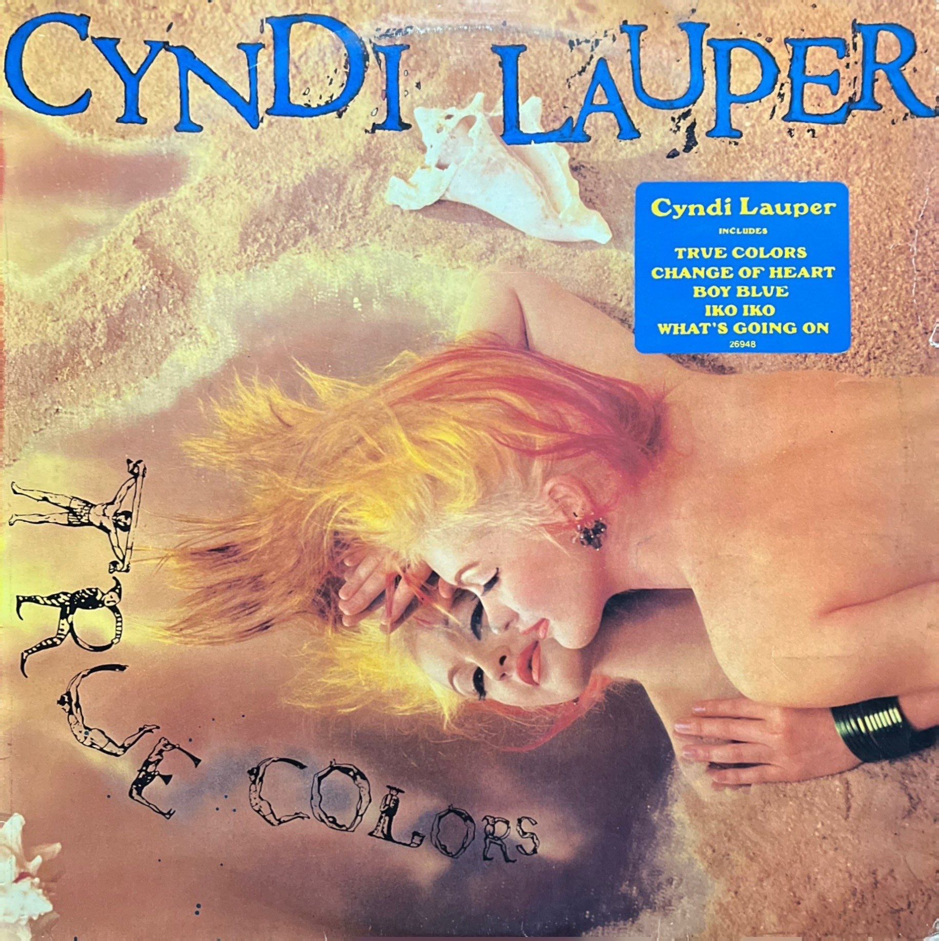 Cyndi Lauper True Colors LP Plak