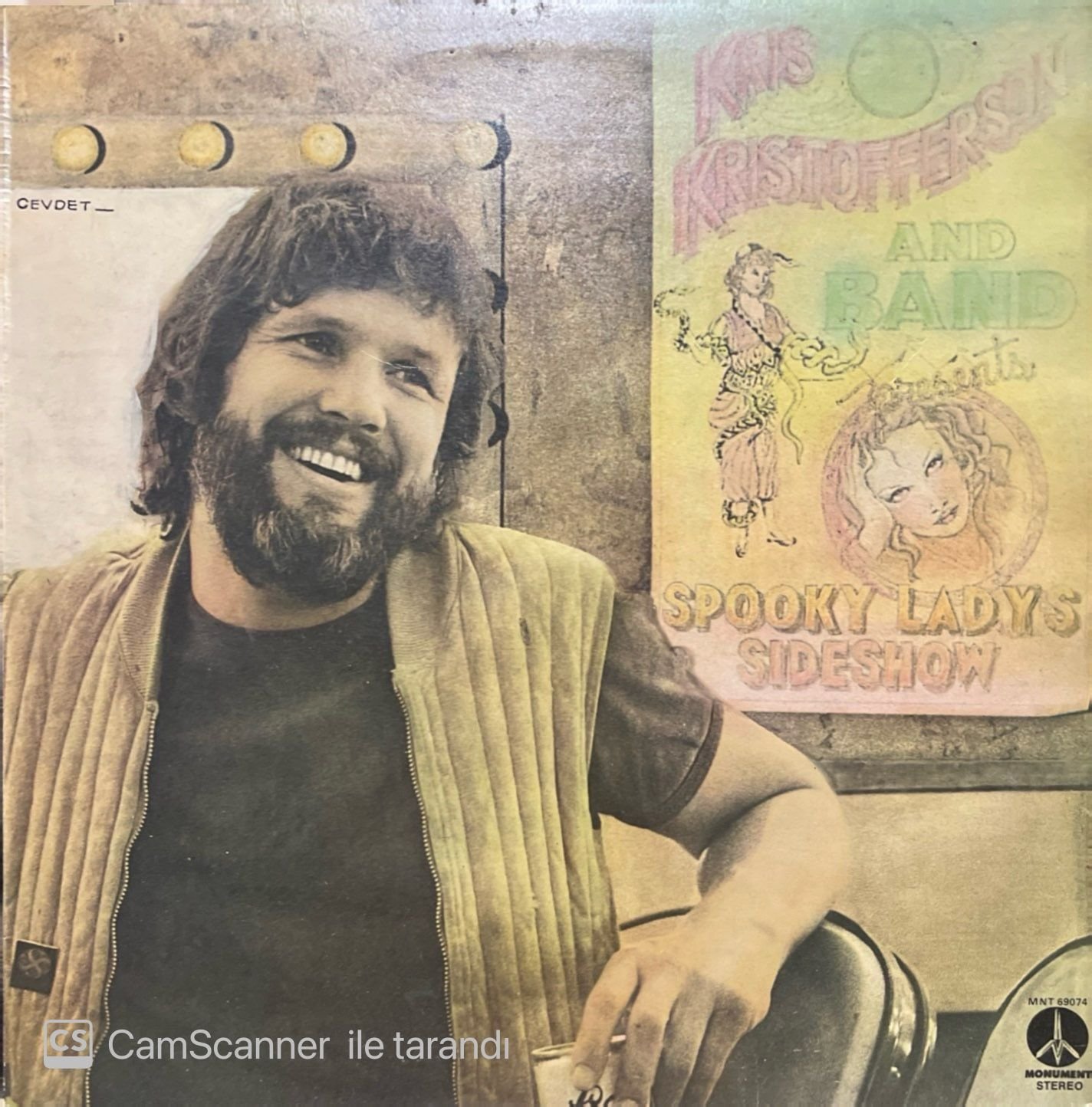 Kris Kristofferson And Band Spooky Lady Sideshow LP Plak