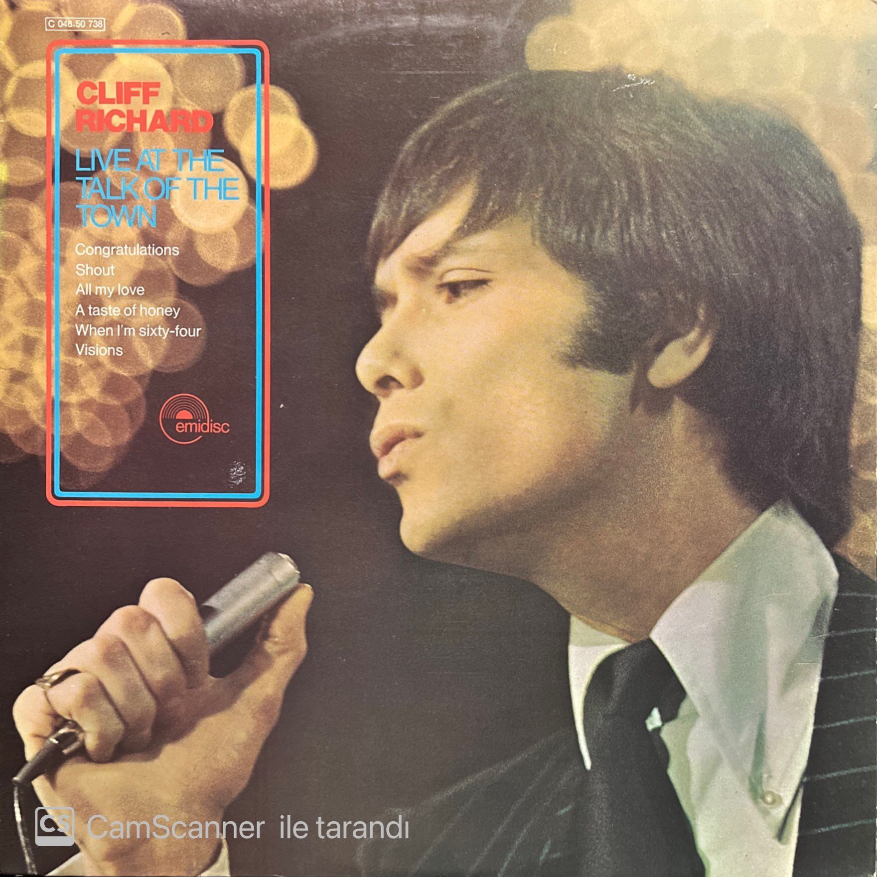 Cliff Richard Live At The Talk Of The Town LP Plak