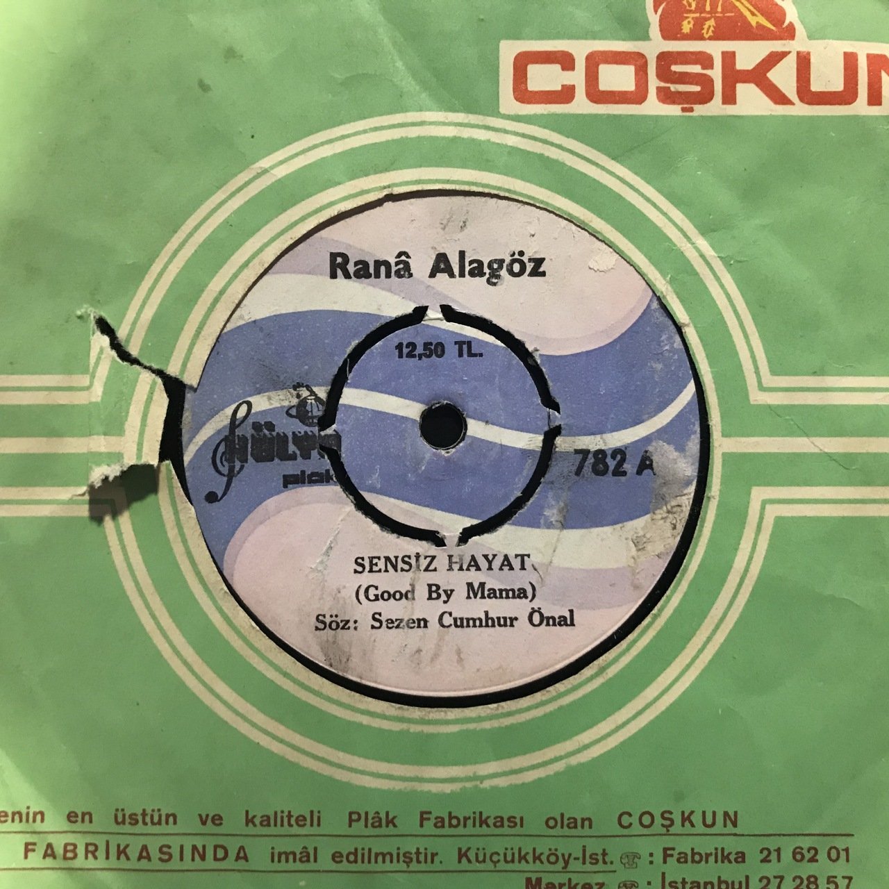 Rana Alagöz Sensiz Hayat (Good By Mama) Depo Malı 45lik plak