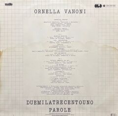 Ornella Vanoni Duemilatrecentouno Parole LP Plak
