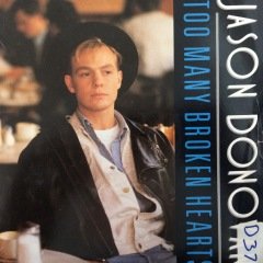 Jason Donovan Too Many Broken Hearts 45lik Plak