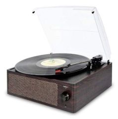 Record Master T218 Wooden Clasic Venge Bluetooth Özellikli Pikap - 33, 45, 78 Devir *ÜCRETSİZ KARGO