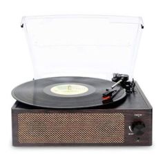 Record Master T218 Wooden Clasic Venge Bluetooth Özellikli Pikap - 33, 45, 78 Devir *ÜCRETSİZ KARGO