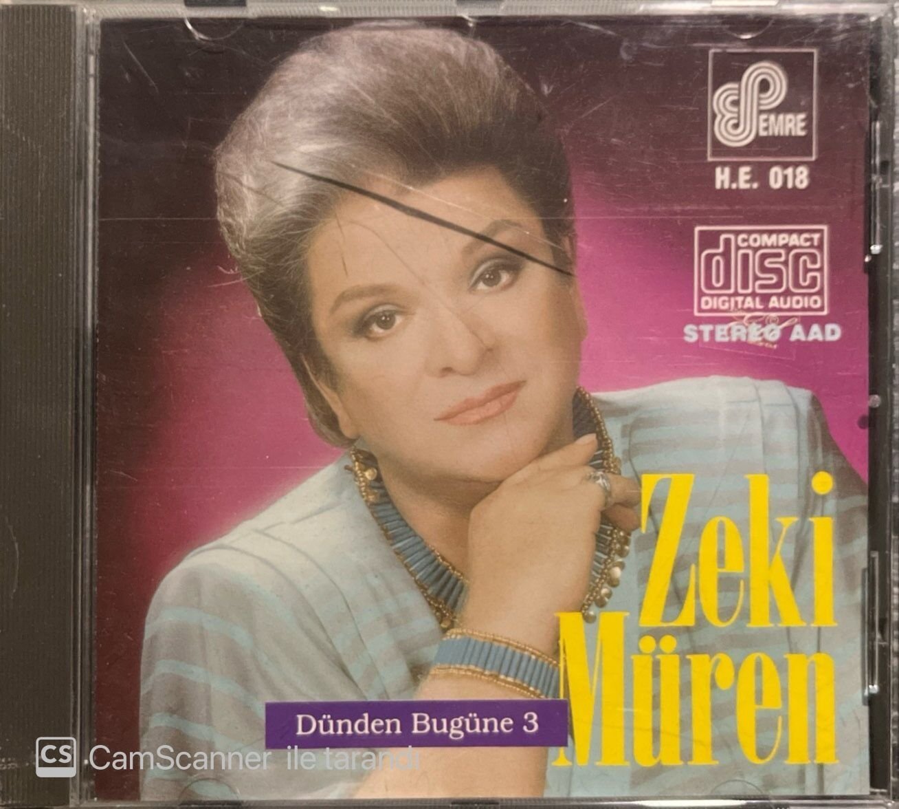 Zeki Müren Dünden Bugüne 3 Sarı Bandrollü CD