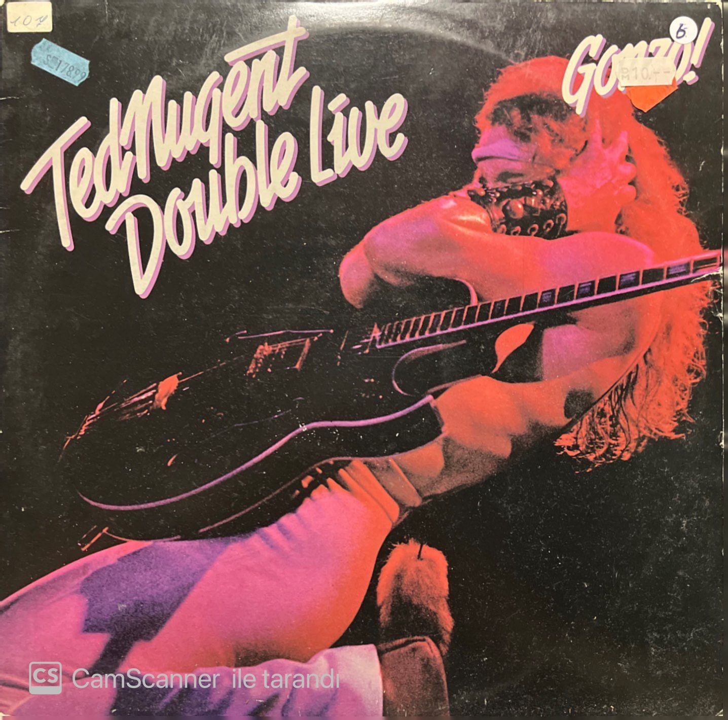Ted Nugent Double Live Gonzo! Double LP Plak
