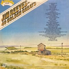 Jim Reeves 40 Golden Greatest Double LP Plak
