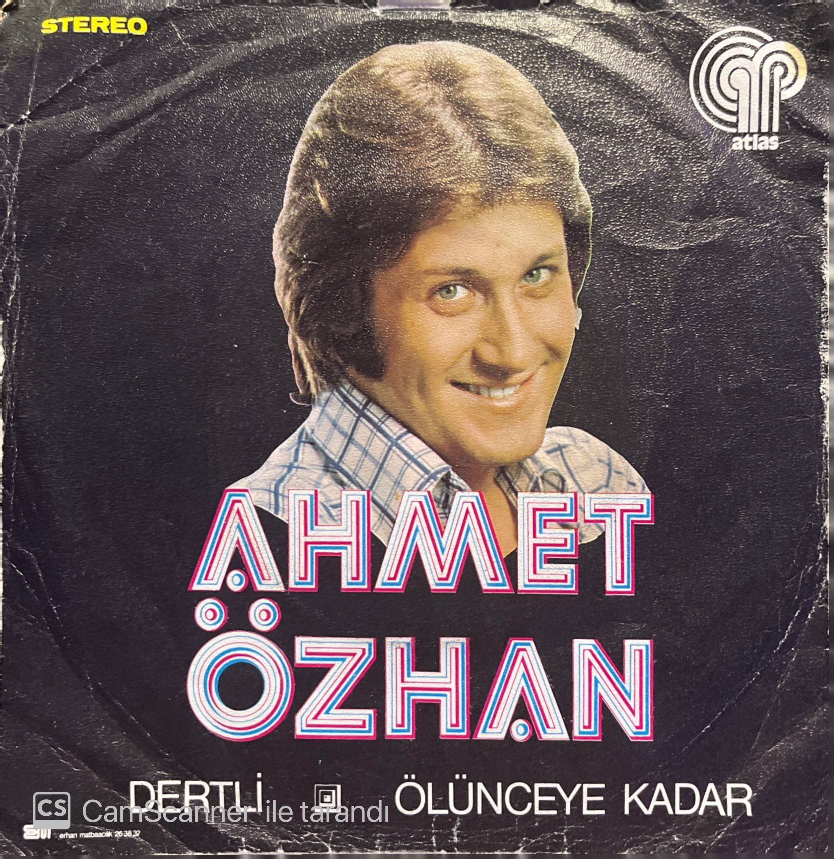 Ahmet Özhan Dertli Ölünceye Kadar 45lik Plak