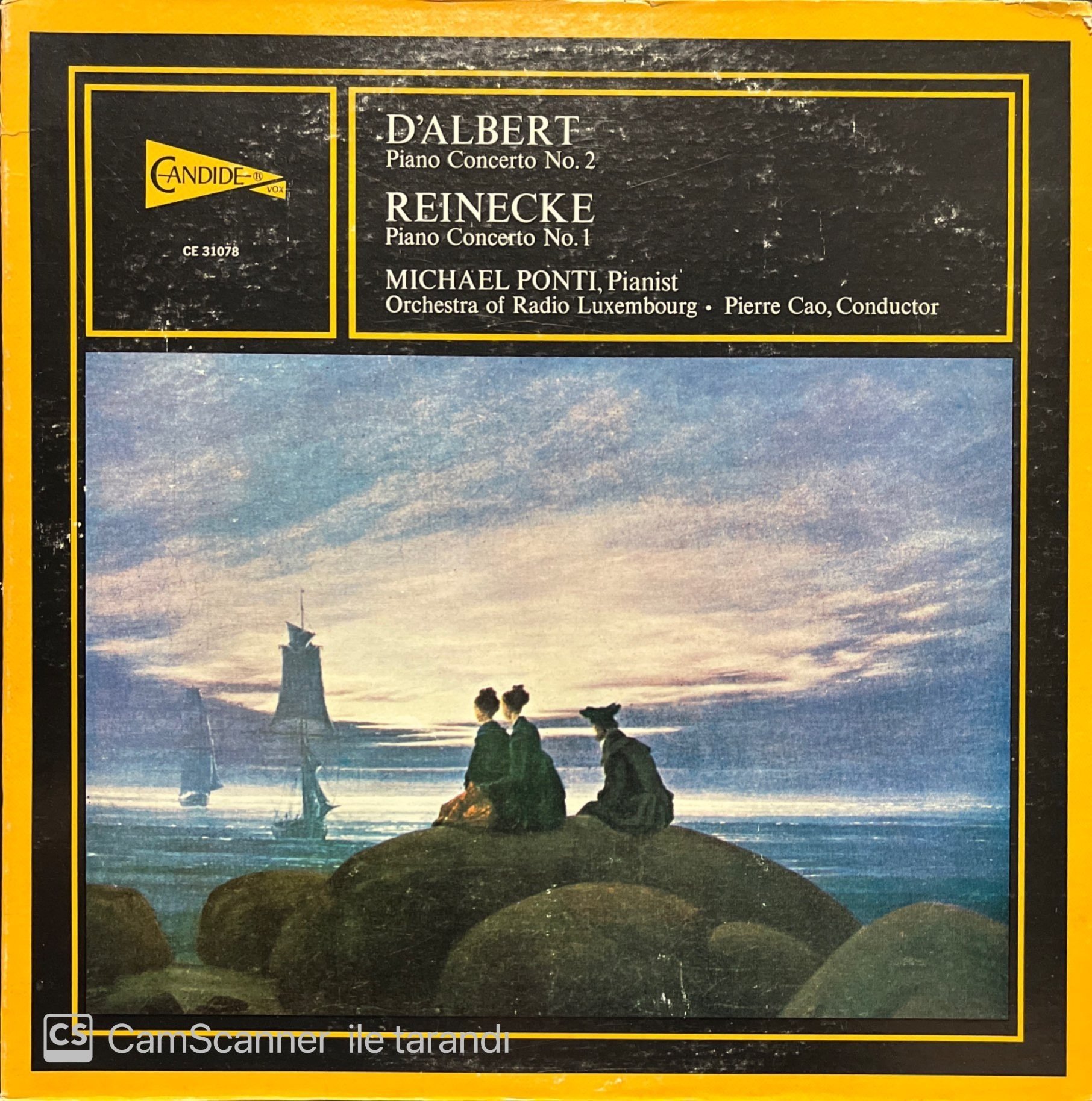 D'Albert Reinecke Piano Concerto LP Klasik Plak