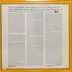 D'Albert Reinecke Piano Concerto LP Klasik Plak