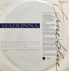 Madonna True Blue (Remix/Edit) 45lik Plak