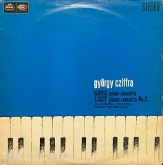 György Cziffra Grieg Liszt Piano Concerto LP Klasik Plak