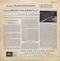 György Cziffra Grieg Liszt Piano Concerto LP Klasik Plak