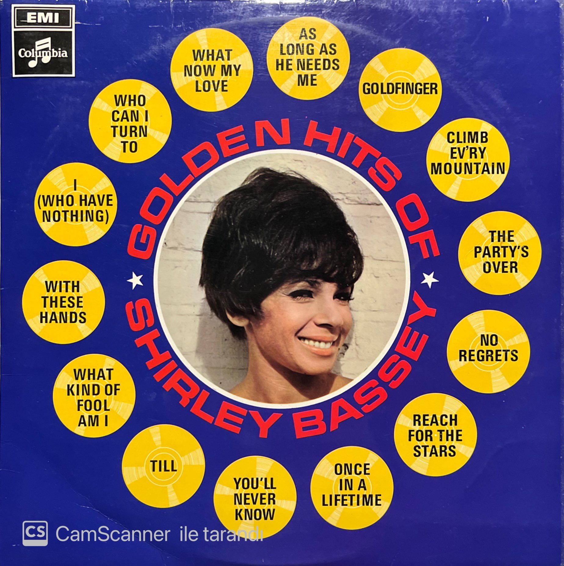 Golden Hits Of Shirley Bassey LP Plak