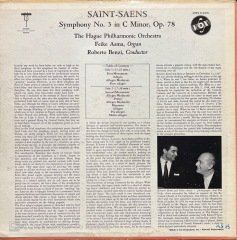 Camille Saint-Saens Symphony No.3 LP Klasik Plak
