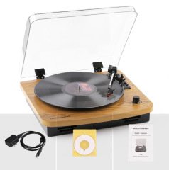 Musitrend T202BT Retro Pikap -33,45, 78 Devir Bluetooth Özellikli Tüm Plakları Çalabilen Pikap *ÜCRETSİZ KARGO