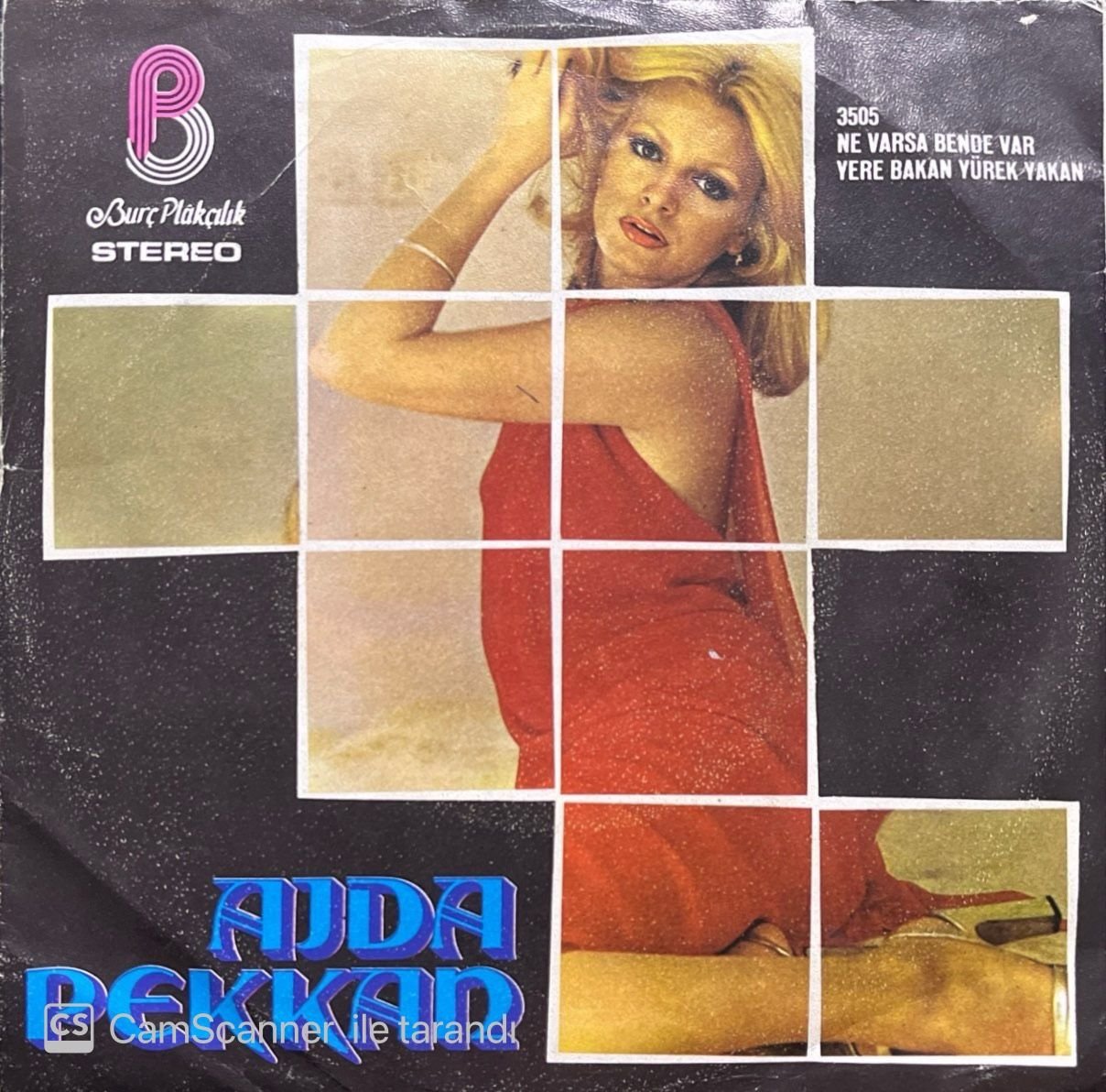 Ajda Pekkan Yere Bakan Yürek Yakan 45lik Plak