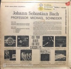 Bach The Mjesty Of The Lüneberg Organ LP Klasik Plak