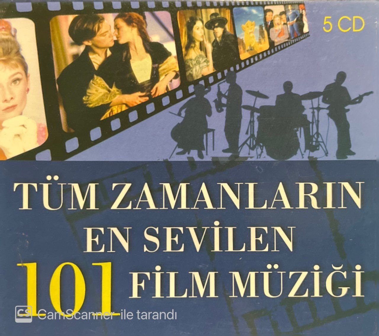 Tüm Zamanların En Sevilen 101 Film Müziği 5 Adet CD