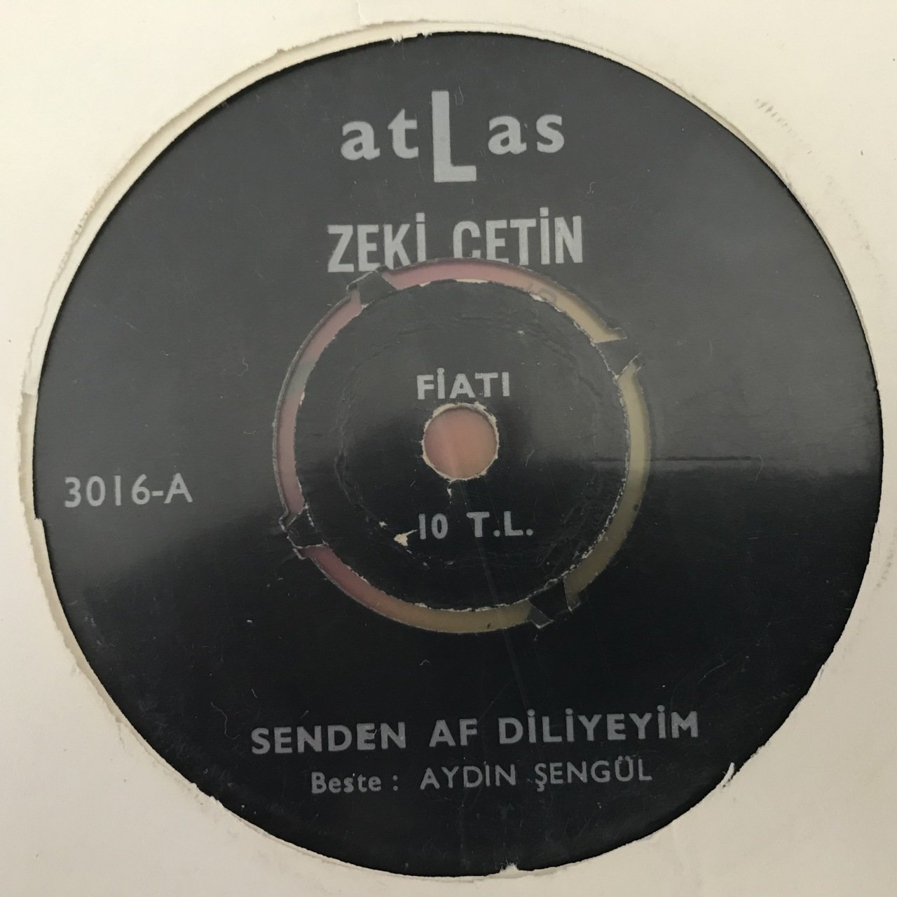 Zeki Çetin Senden Af Diliyeyim 45lik Plak