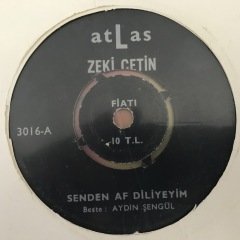 Zeki Çetin Senden Af Diliyeyim 45lik Plak