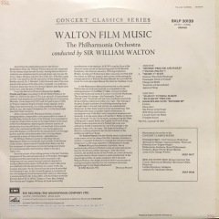 Sir William Walton Henry V Hamlet Richard III LP Klasik Plak