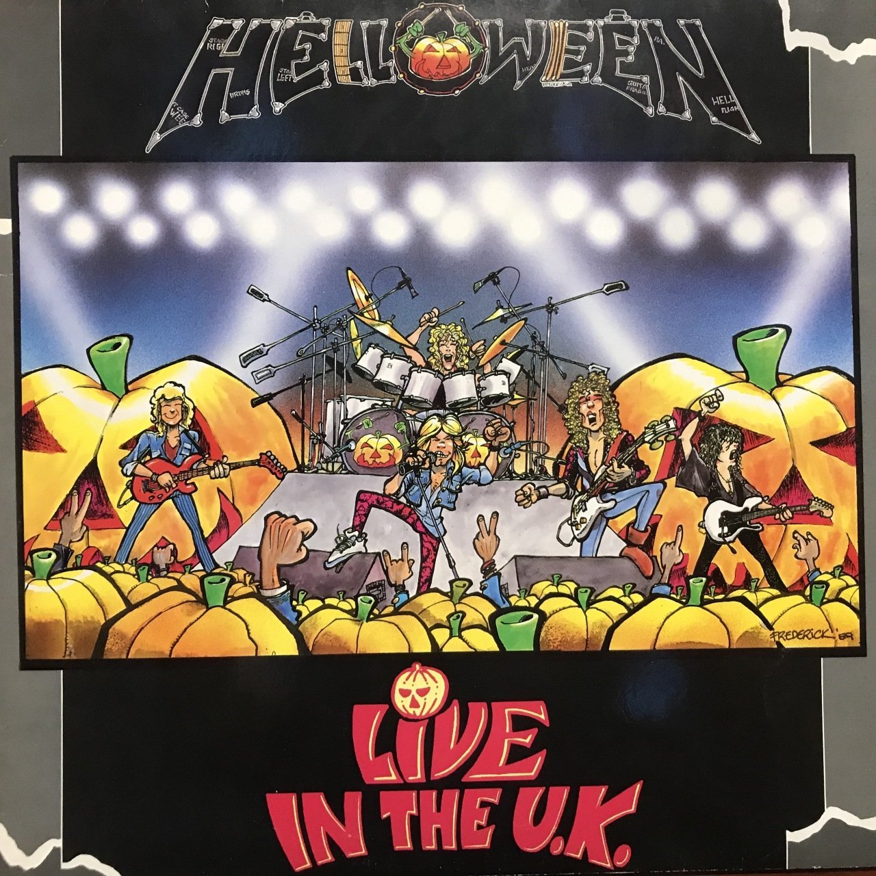 Helloween Live In The U.K. LP Plak