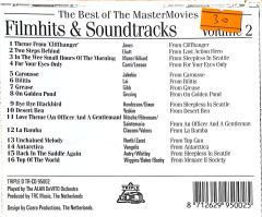The Best Of  The Master Movies Filmhits & Soundtracks Volume 2 CD