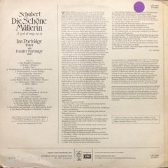 Ian Patridge Schubert's Die Schöne Müllerin LP Klasik Plak