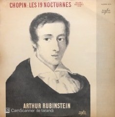 Artur Rubinstein Chopin Les 19 Nocturnes LP Klasik Plak