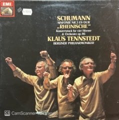 Schumann Sinfonie Nr.3 Rheinische Klaus Tennstendt LP Klasik Plak