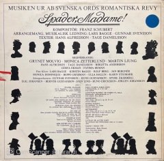 Franz Schubert Spader Madame LP Klasik Plak