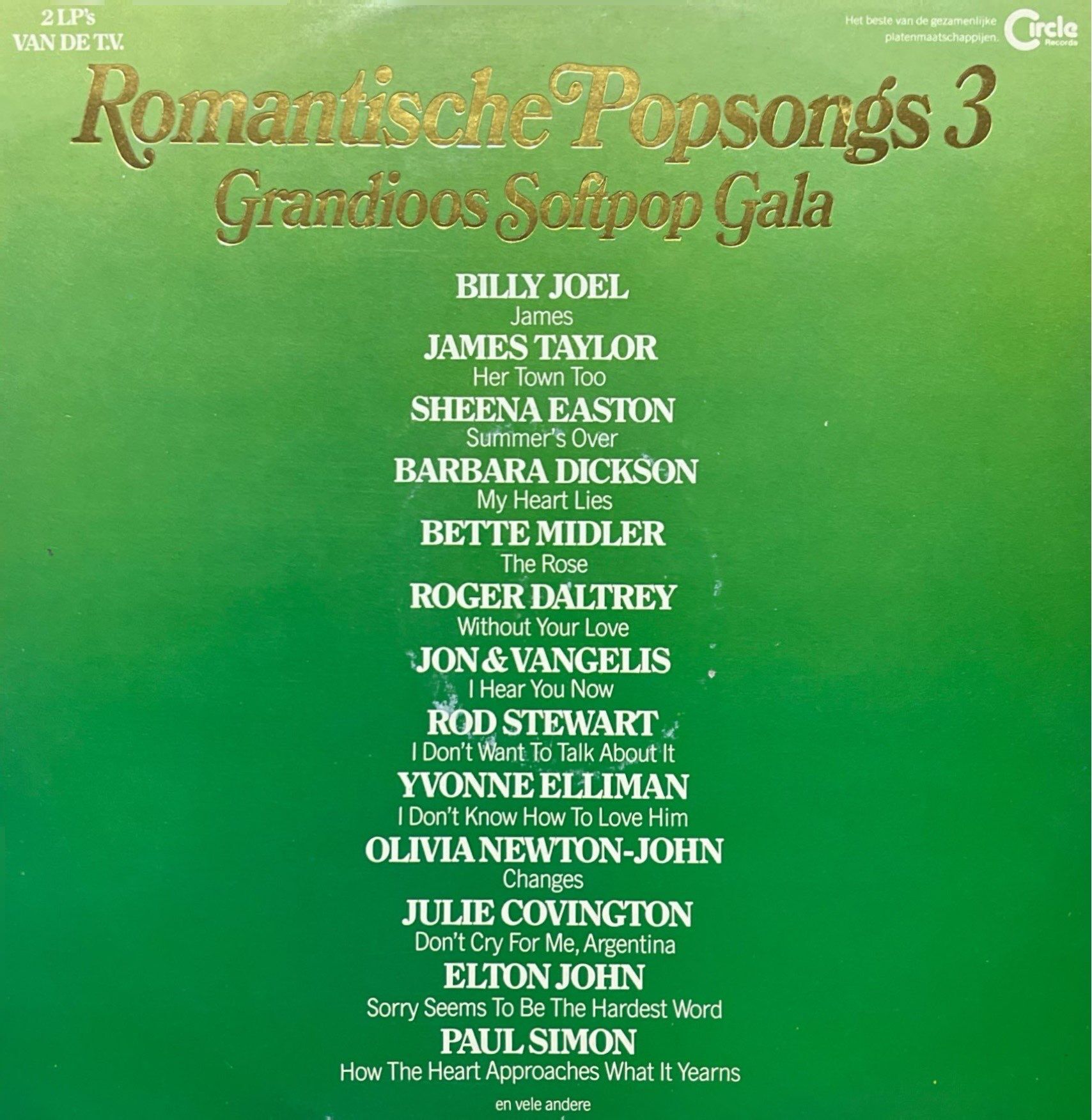 Romantische Popsongs 3 Double LP Plak