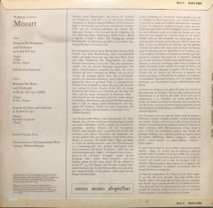 Mozart Klarinetten Konzert LP Klasik Plak