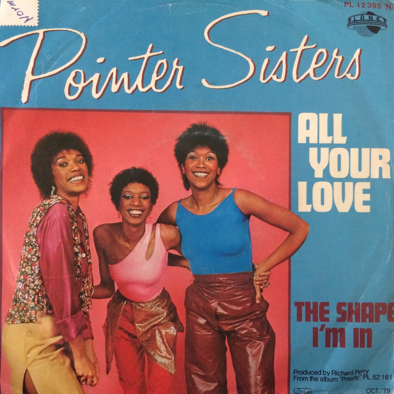Pointer Sisters All Your Love 45lik Plak