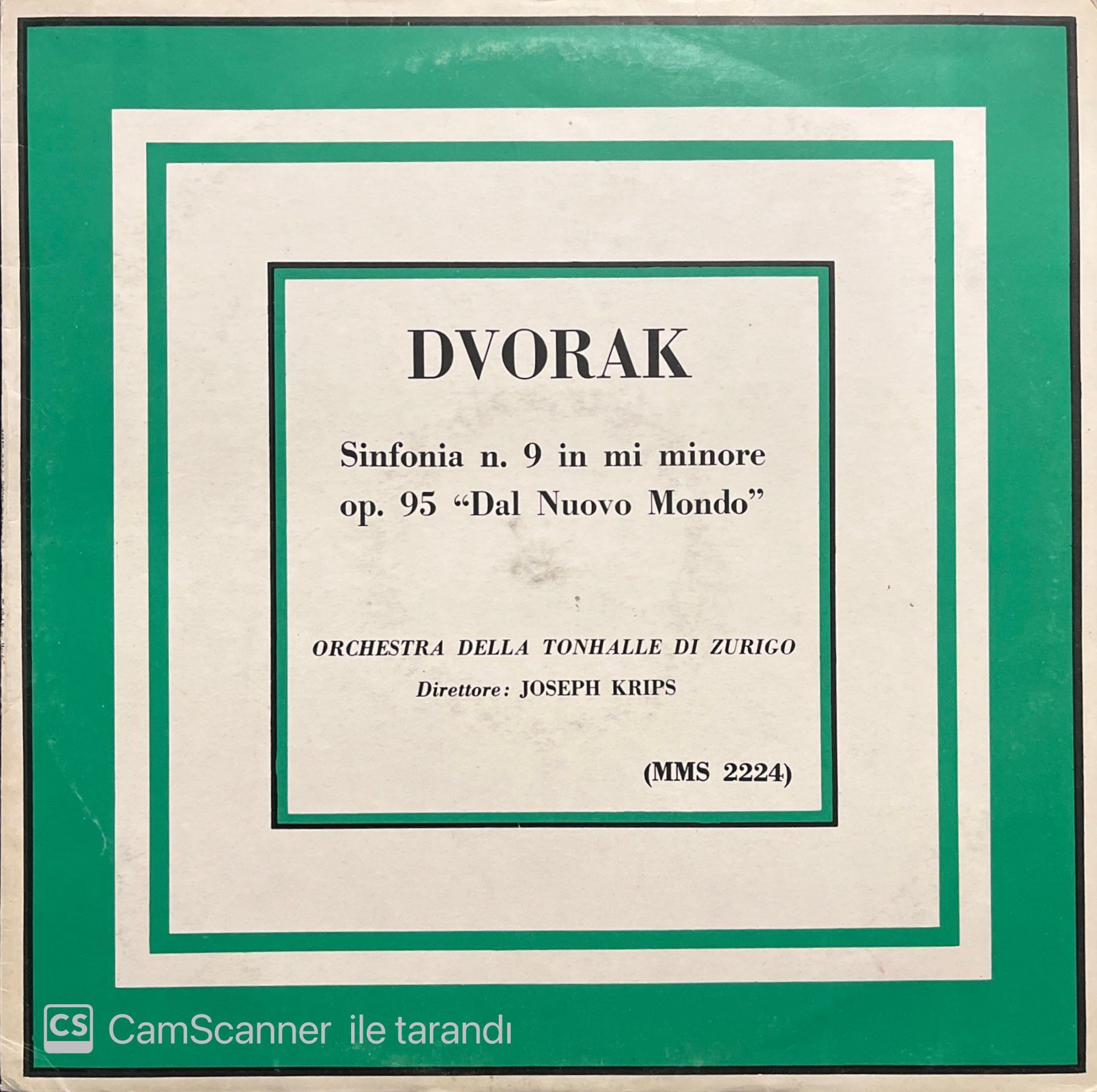 Dvorak Sinfonia N.9 LP Klasik Plak