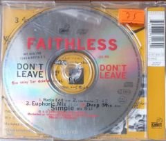 Faithless Don't Leave Maxi Single CD