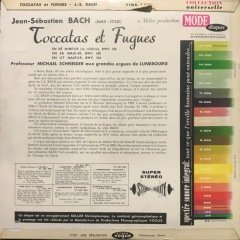 Bach Par Le Professeur Michael Schneider LP Klasik Plak