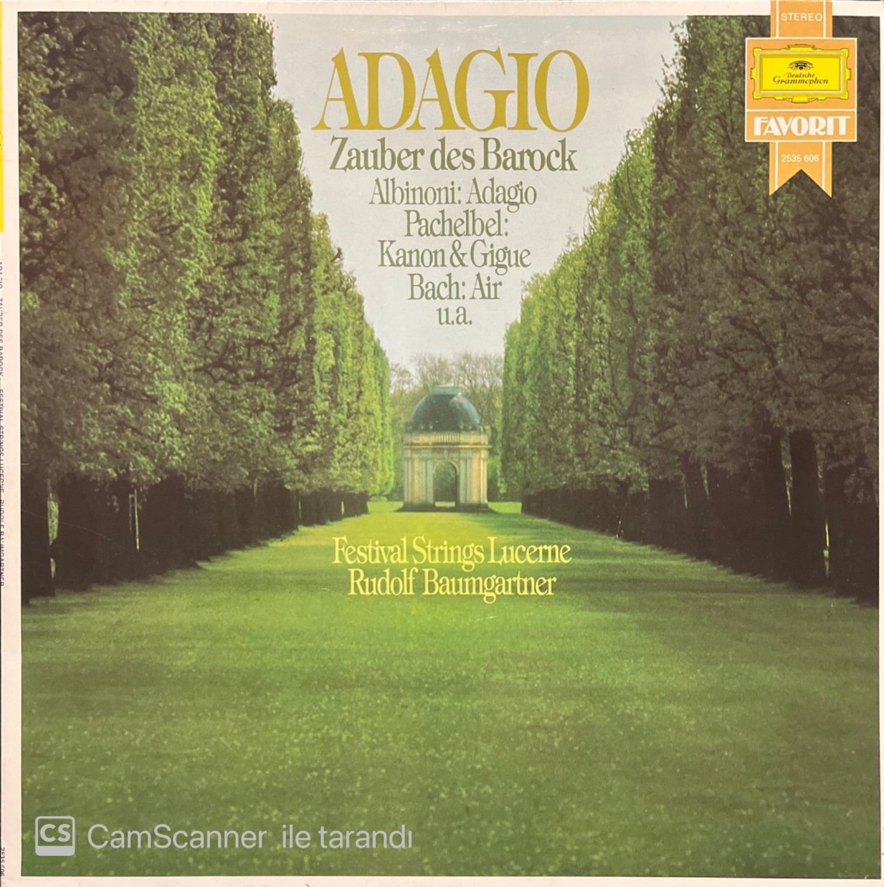 Albinoni Adagio Zauber Des Barock LP Klasik Plak