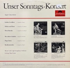 Unser Sonntags Konzert LP Klasik Plak