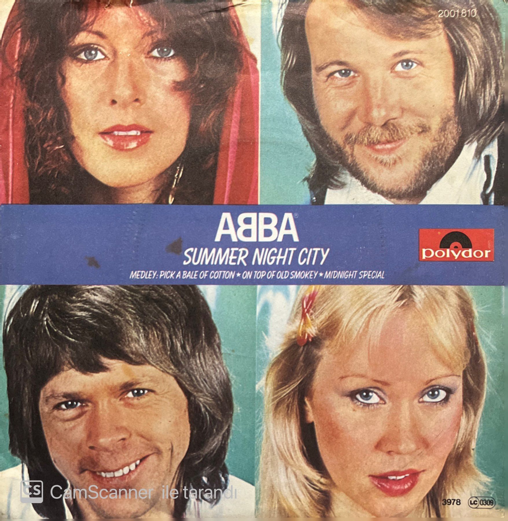 Abba Summer Night City 45lik Plak