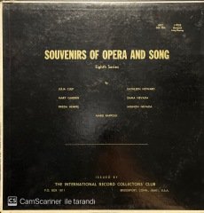 Souvenirs Of Opera And Song Eighth Series LP Klasik Plak