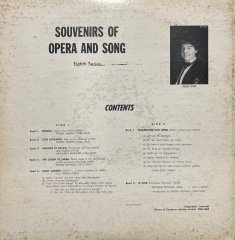 Souvenirs Of Opera And Song Eighth Series LP Klasik Plak