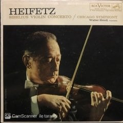 Heifetz Sibelius Violin Concerto LP Klasik Plak