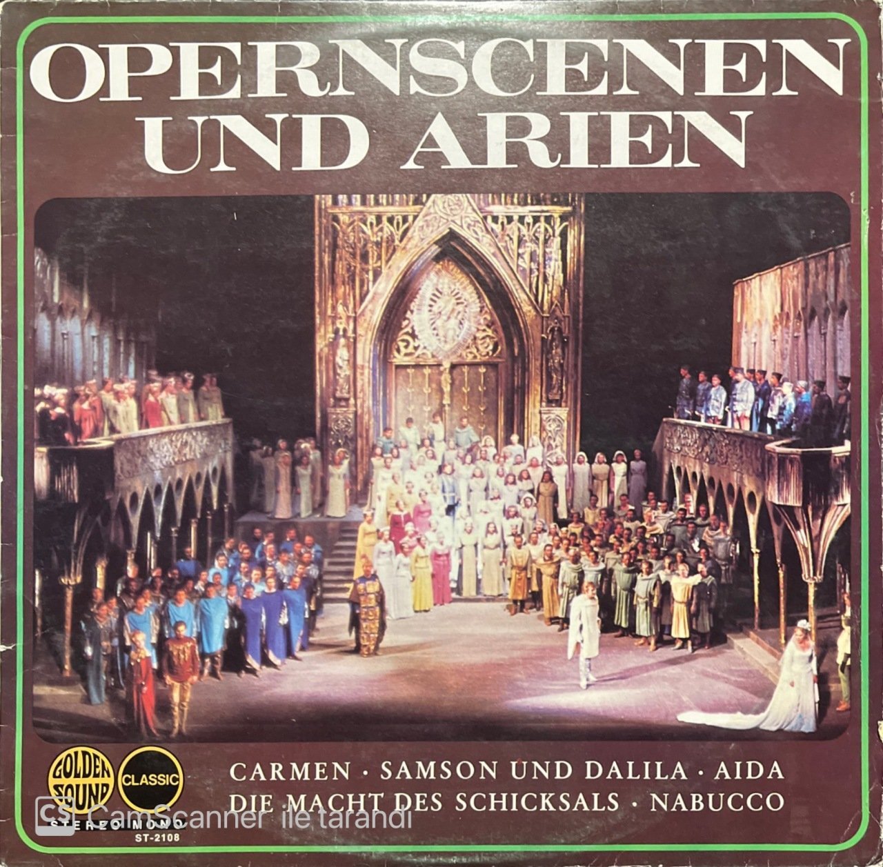Opernscenen Und Arien Carmen Aida Nabucco LP Klasik Plak